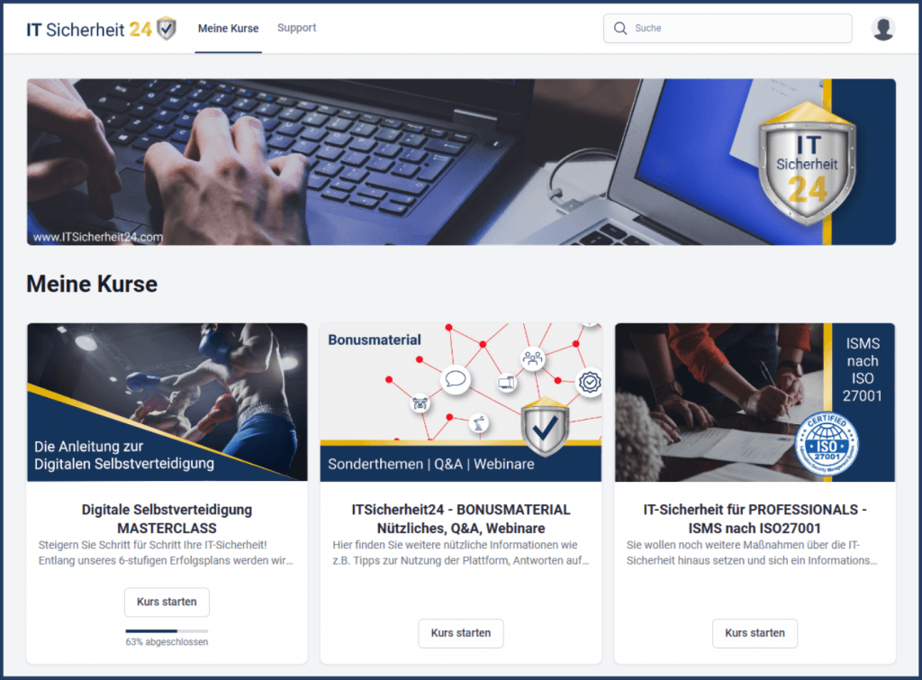 ITSicherheit24 Plattform für KMUs